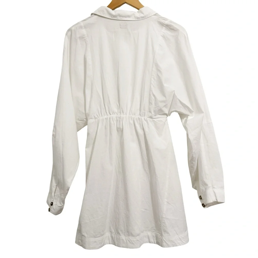 Free People Free-Est Rugby Mini Dress Ivory NWT XS
